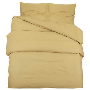 vidaXL Bettw&auml;sche-Set Taupe 200x220 cm Leichte Mikrofaser