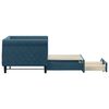 vidaXL Tagesbett Ausziehbar mit Schubladen Blau 80x200 cm Samt