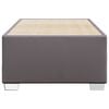 vidaXL Bettgestell Grau 90x200 cm Kunstleder