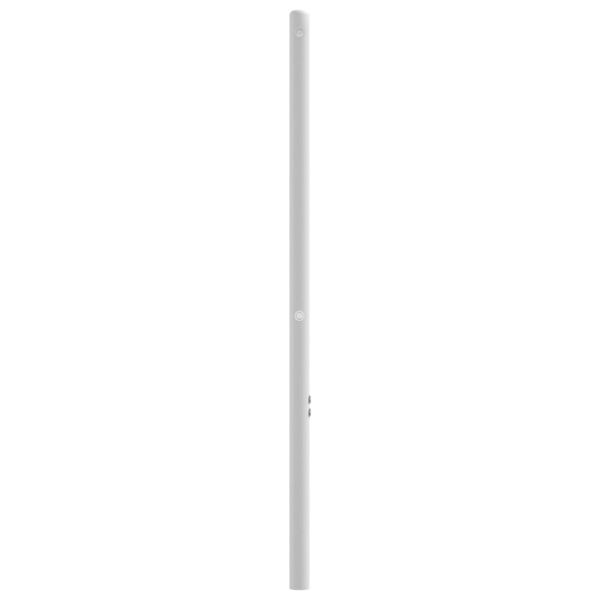 vidaXL Ersatz-Kopfteil Metall Wei&szlig; 107 cm