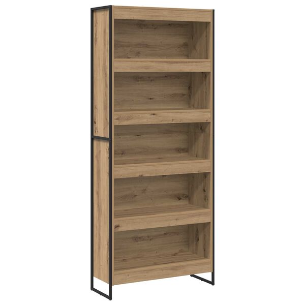 vidaXL B&uuml;cherregal 2 pcs Kunsthandwerk Eiche 80 x 30 x 155 cm