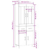 vidaXL Highboard R&auml;uchereiche 69,5x34x180 cm Holzwerkstoff