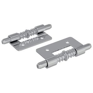 vidaXL Riegel 2 Stk. Silber 46 x 17 x 1,2 mm Stahl