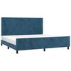 vidaXL Bettgestell ohne Matratze Dunkelblau 200x200 cm Samt