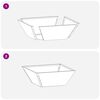 vidaXL Garten-Pflanzgef&auml;&szlig; 5 pcs Rostig 40 x 40 x 15 cm Wetterfeststahl