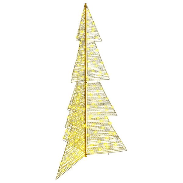 vidaXL Weihnachtsbaum mit 240 LEDs Warmes Wei&szlig; 180 cm PET