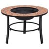 vidaXl Feuerstelle Mosaik Keramik Terracotta 68 cm