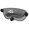 Kerbl Katzen-Sonnenliege f&uuml;r Fenster Filzino 70&times;26&times;26 cm Grau