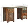 vidaXL Schreibtisch Altholz Massiv 140x50x77 cm