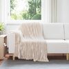 vidaXL &Uuml;berwurfdecke Beige 150 x 130 cm Fleece