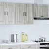 vidaXL K&uuml;chen-H&auml;ngeschrank Porto Grau Sonoma Holzwerkstoff