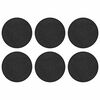 vidaXL Gehwegstein 6 pcs Schwarz &Oslash; 44 x 2 cm Gummi