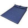 vidaXL Schlafmatte Selbstaufblasend 190x130x5 cm Blau (Doppel)
