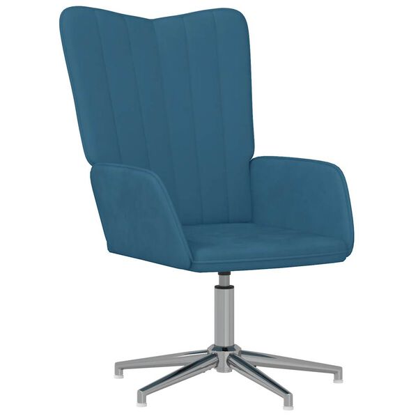 vidaXL Relaxsessel Blau Samt