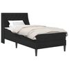 vidaXL Bettgestell mit Matratze mit Matratze Schwarz 90 x 200 cm Samt