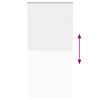 vidaXL Verdunkelungsrollo Wei&szlig; 115x230cm Stoffbreite 110,7cm Polyester
