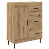 vidaXL Highboard mit Schubladen Artisan-Eiche 69,5 x 34 x 180 cm