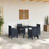 vidaXL Garten Essgruppe 5 pcs Anthrazit Polypropylen