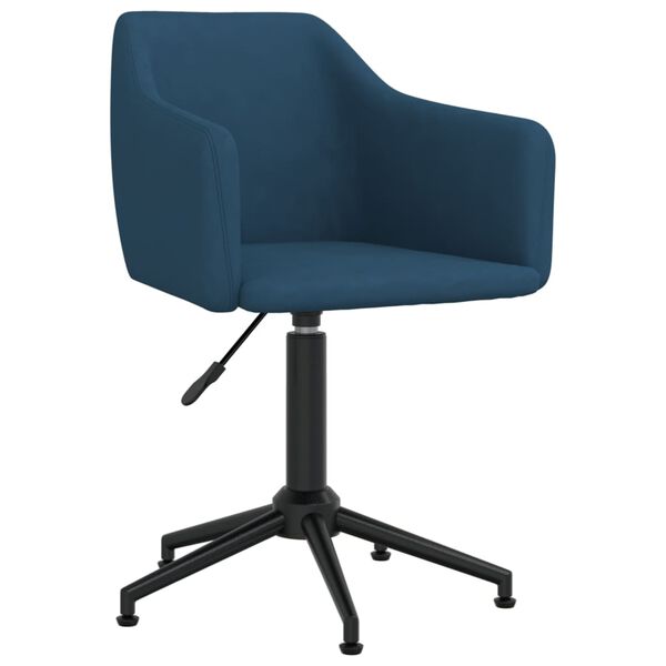 vidaXL Esszimmerstuhl Drehbar Blau Samt