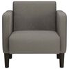 vidaXL Sessel mit Armlehnen Hellgrau 54 cm Cordstoff