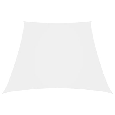 vidaXL Sonnensegel Oxford-Gewebe Trapezförmig 3/5x4 m Weiß