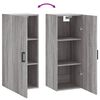 vidaXL Wandschrank Grau Sonoma 34,5x34x90 cm