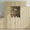 vidaXL Hochschrank Sonoma-Eiche 80x42,5x225 cm Holzwerkstoff