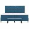 vidaXL Boxspringbett mit Matratze Dunkelblau 200 x 200 cm Samt
