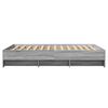 vidaXL Bettgestell Grau Sonoma 140x200 cm Holzwerkstoff