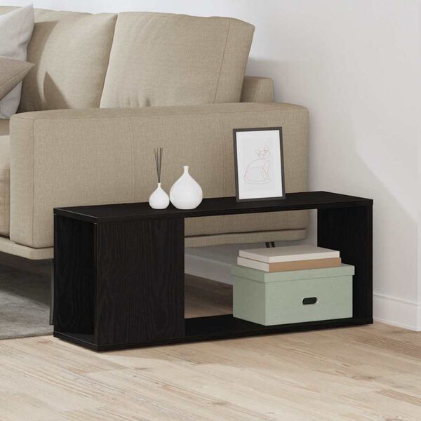 vidaXL TV-Schrankset Wandmontiert Schwarz Eichen-Optik 80 x 24 x 32 cm