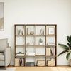 vidaXL B&uuml;cherregal Artisan-Eiche 137,5x29x137,5 cm Holzwerkstoff