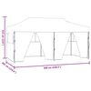 vidaXL Party-Zelt Creme 291 x 580 x 315 cm Oxford-Stoff