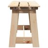 vidaXL Bank Outdoor Natur 119 x 47 x 35 cm Massives Kiefernholz