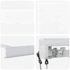 vidaXL Markise Wei&szlig; 350 x 250 x 165 cm Polyester und Aluminium