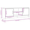 vidaXL TV-Schrank Grau Sonoma 102x30x37,5 cm Holzwerkstoff