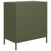 vidaXL Sideboard Olivgr&uuml;n 68x39x73,5 cm Kaltgewalzter Stahl