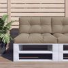 vidaXL Palettenkissen Taupe 70x40x12 cm Stoff