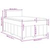 vidaXL Boxspringbett mit Matratze Blau 120x200 cm Stoff