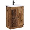 vidaXL Badezimmerm&ouml;bel-Set Altholz 56 x 37,5 x 81 cm Holzwerkstoff