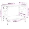 vidaXL Beistelltisch Grau Sonoma 55x38x45 cm Holzwerkstoff