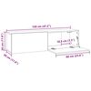vidaXL TV-Schrank Schwarz Eichen-Optik 120x30x30,5 cm Holzwerkstoff