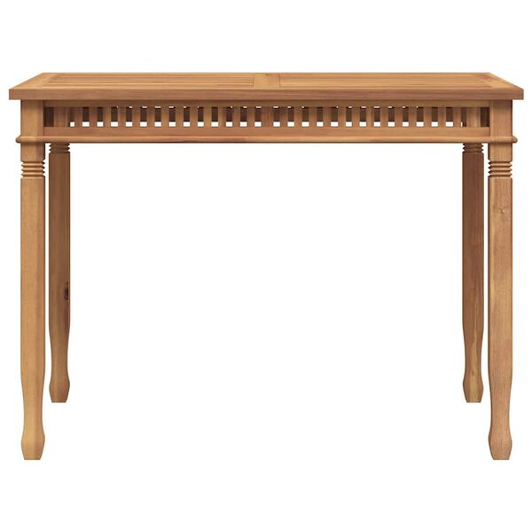 vidaXL Garten-Esstisch 120x65x80 cm Massivholz Teak