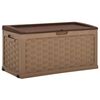 vidaXL Gartenbox 335 L Schokoladenbraun PP Rattan