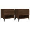 vidaXL Beistelltische 2 Stk. Braun Eichen-Optik 50x46x50 cm