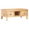vidaXL Couchtisch 100x55x40 cm Raues Mangoholz
