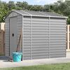 vidaXL Gartenhaus Hellgrau 191 x 215 x 198 cm Verzinkter Stahl