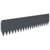 vidaXL Raseneinfassung 10 pcs 103 x 25 cm Stahl Anthrazit