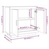 vidaXL Sideboard Sonoma-Eiche 80x40x75 cm Holzwerkstoff