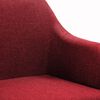 vidaXL B&uuml;rostuhl Drehbar Weinrot Stoff
