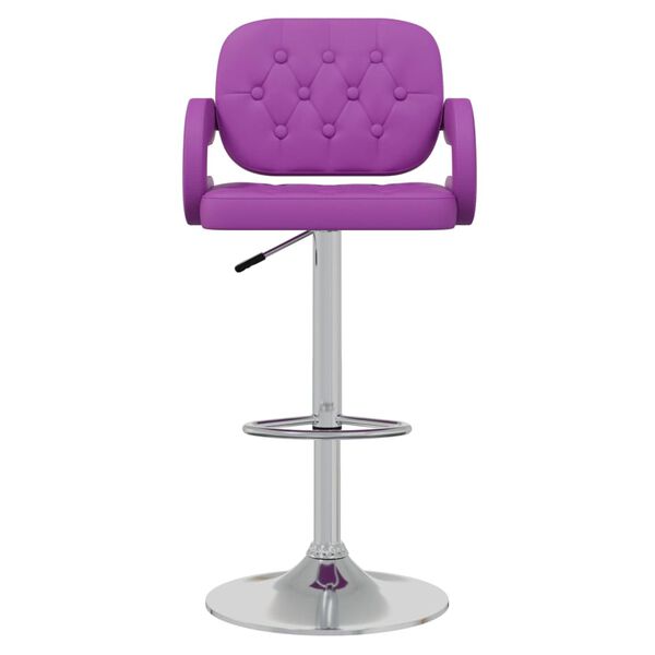 vidaXL Barhocker 2 Stk. Lila Kunstleder
